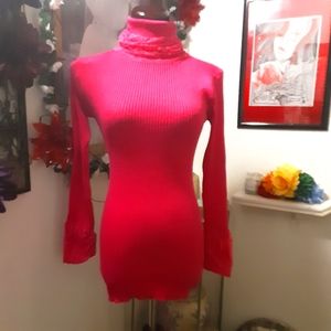 Turtle Neck Pink Sweater